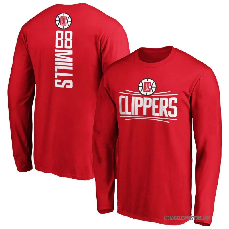 Patty Mills Youth Royal Los Angeles Clippers Backer Long Sleeve T-Shirt