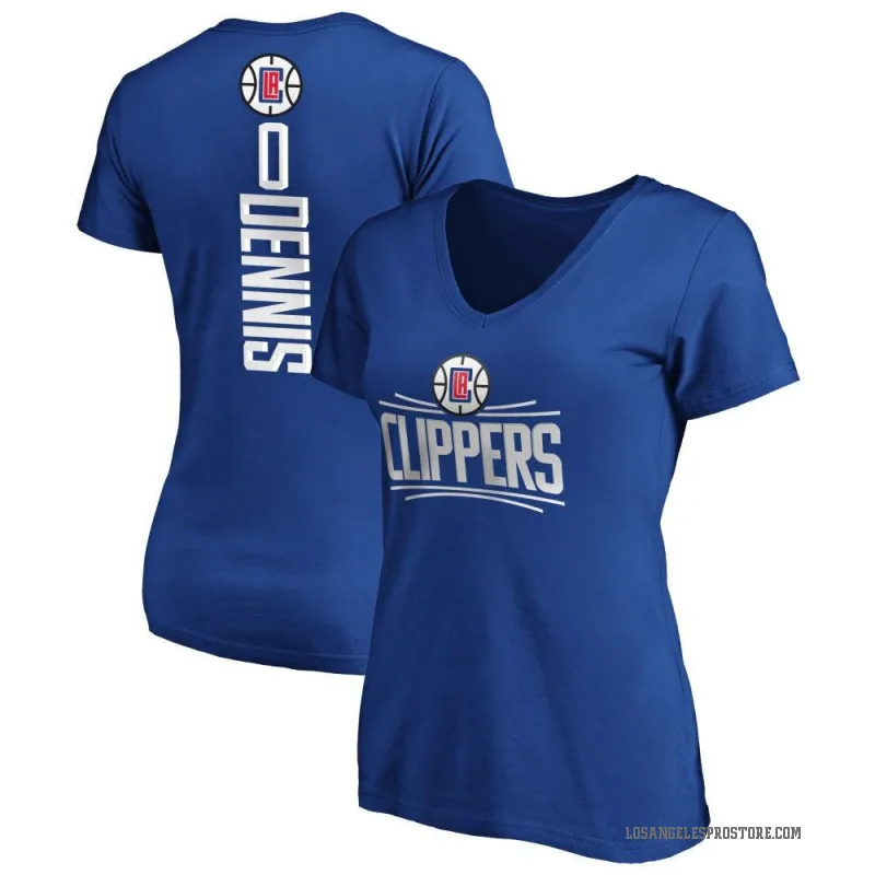 RayJ Dennis Women's Royal Los Angeles Clippers Backer T-Shirt