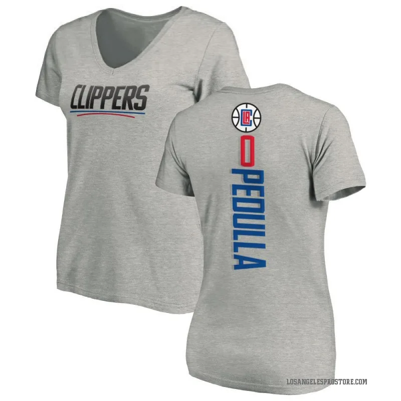 Sean Pedulla Women's Los Angeles Clippers Ash Backer T-Shirt
