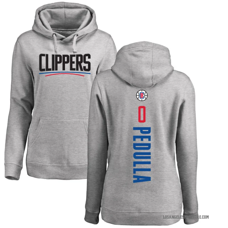 Sean Pedulla Women's Los Angeles Clippers Branded Ash Backer Pullover Hoodie