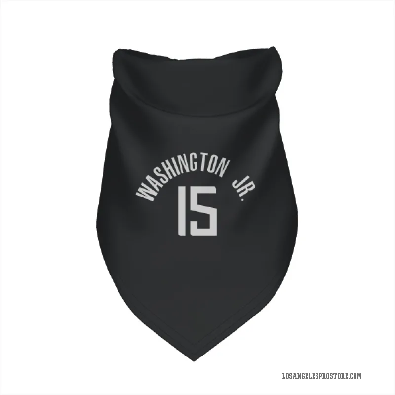 TyTy Washington Jr.  Black Los Angeles Clippers  Cat & Dog Pet Bandana