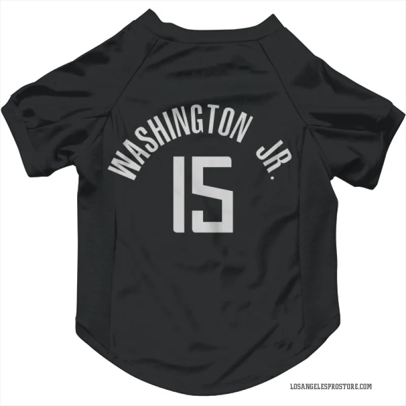 TyTy Washington Jr.  Black Los Angeles Clippers  Cat & Dog Pet Jersey