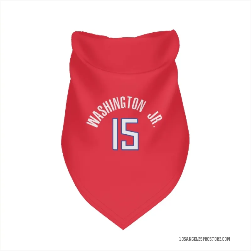 TyTy Washington Jr.  Red Los Angeles Clippers  Cat & Dog Pet Bandana