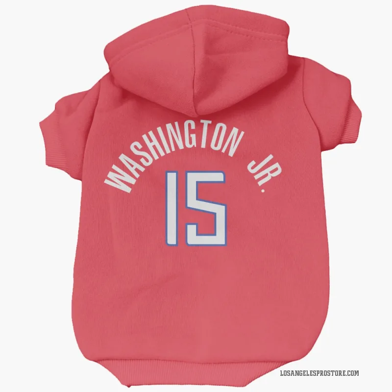 TyTy Washington Jr.  Red Los Angeles Clippers  Cat & Dog Pet Hoodie