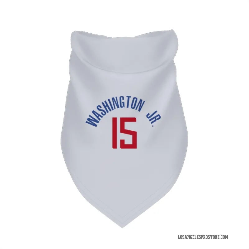 TyTy Washington Jr.  White Los Angeles Clippers  Cat & Dog Pet Bandana