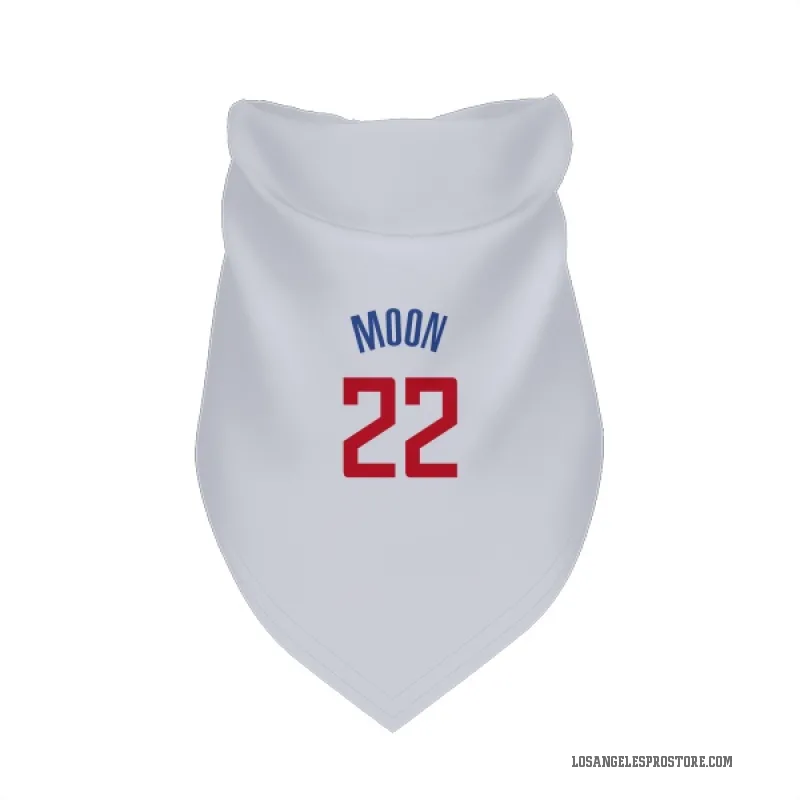 Xavier Moon  White Los Angeles Clippers  Cat & Dog Pet Bandana