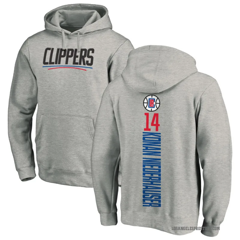 Yanic Konan Niederhauser Men's Los Angeles Clippers Branded Ash Backer Pullover Hoodie