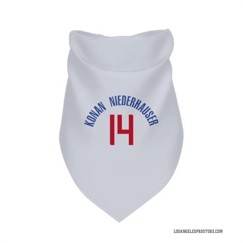 Yanic Konan Niederhauser  White Los Angeles Clippers  Cat & Dog Pet Bandana