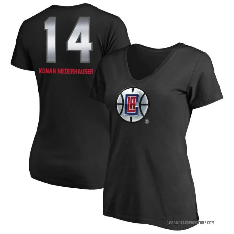 Yanic Konan Niederhauser Women's Black Los Angeles Clippers Midnight Mascot T-Shirt