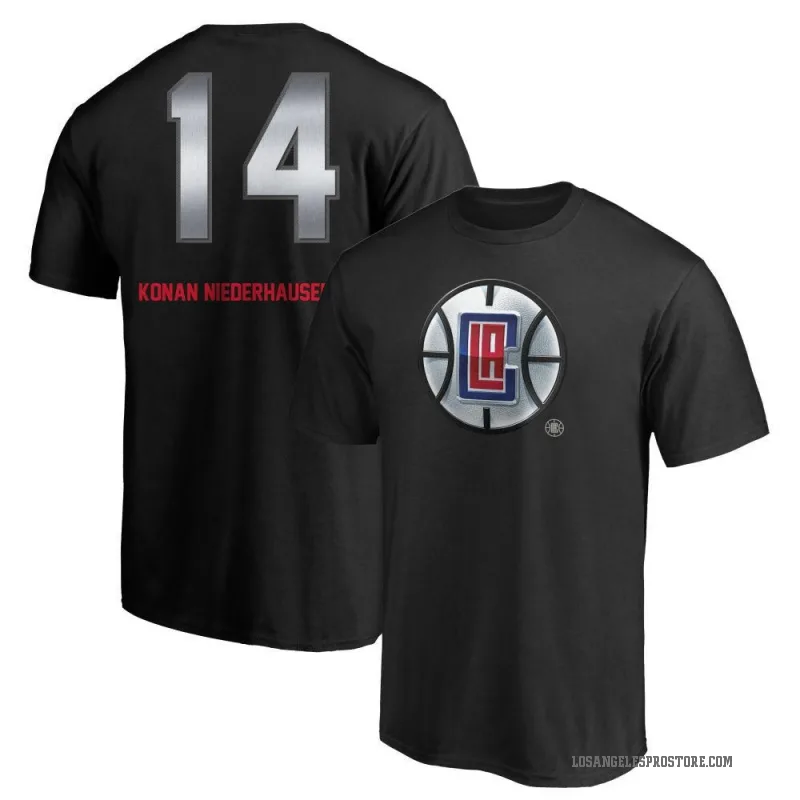 Yanic Konan Niederhauser Youth Black Los Angeles Clippers Midnight Mascot T-Shirt
