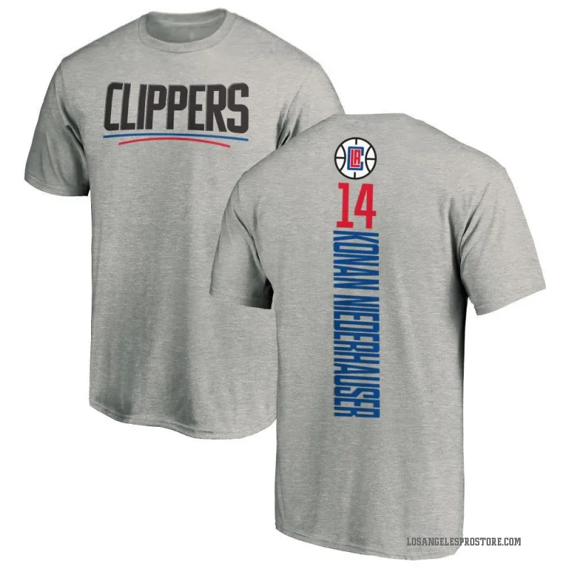 Yanic Konan Niederhauser Youth Los Angeles Clippers Ash Backer T-Shirt